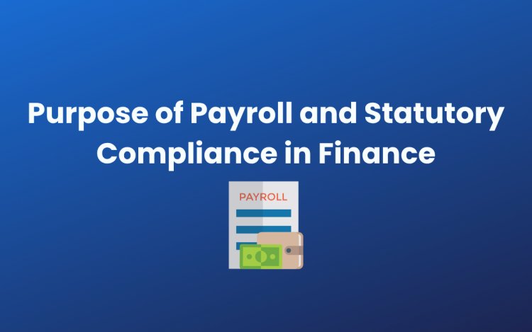Purpose of Payroll and Statutory Compliance in Finance