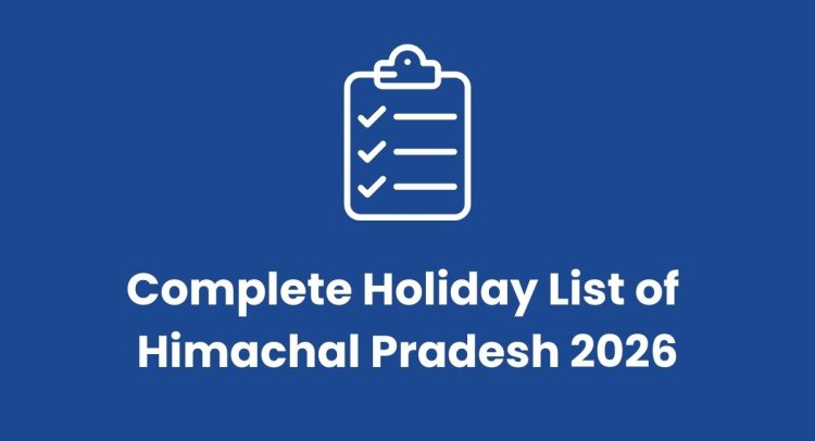 Himachal Pradesh holiday calendar 2026 showing national and regional holidays